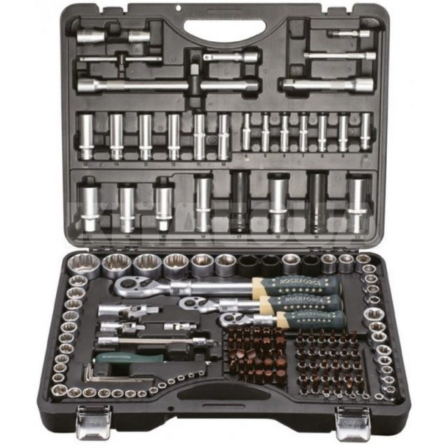Набор инструментов 1/4" & 1/2" & 3/8" 156 предметов ROCKFORCE (RF-41501-5 PREMIUM)