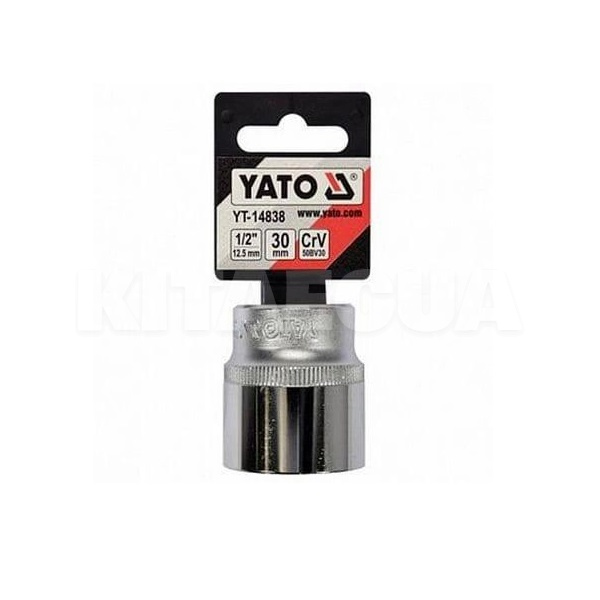 Головка торцева SPLINE 30 мм 1/2" 42 мм блістер YATO (YT-14838) - 2