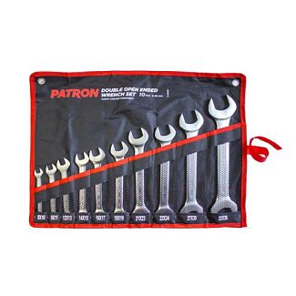 Набор ключей рожковых 10 предметов 8-36 мм PATRON