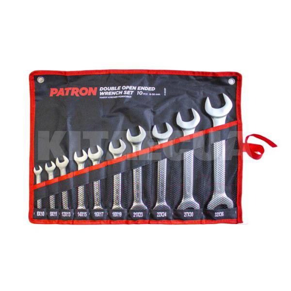 Набор ключей рожковых 10 предметов 8-36 мм PATRON (P-5103P)