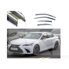 Дефлектори вікон (Вітровики) з нержавіючої сталі 3D на Lexus ES (2018-н.в) 4 шт. FLY (BLXES1823-W/S)