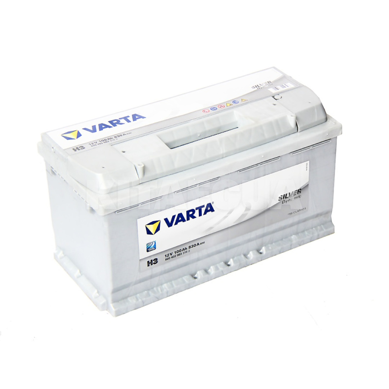 Акумулятор автомобільний 100Ач 830А "+" праворуч VARTA (600402083)