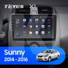 Штатная магнитола X1 2+32Gb 10" Nissan Sunny 2014-2016 Teyes (26846)