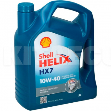 Масло моторное полусинтетическое 5л 10w-40 helix hx7 SHELL (550053738)