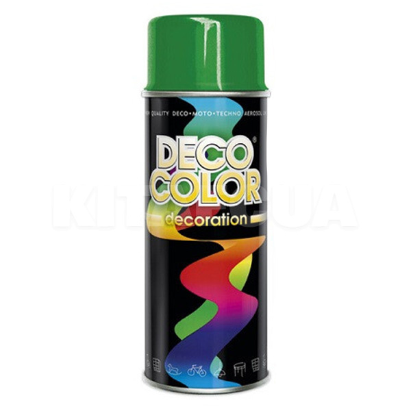 Краска глянцевая 400мл зеленая DecoColor (720118-DecoColor)