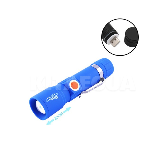 Фонарь ручной аккумуляторный с оптическим зумом (BL-416-XPE) - 2