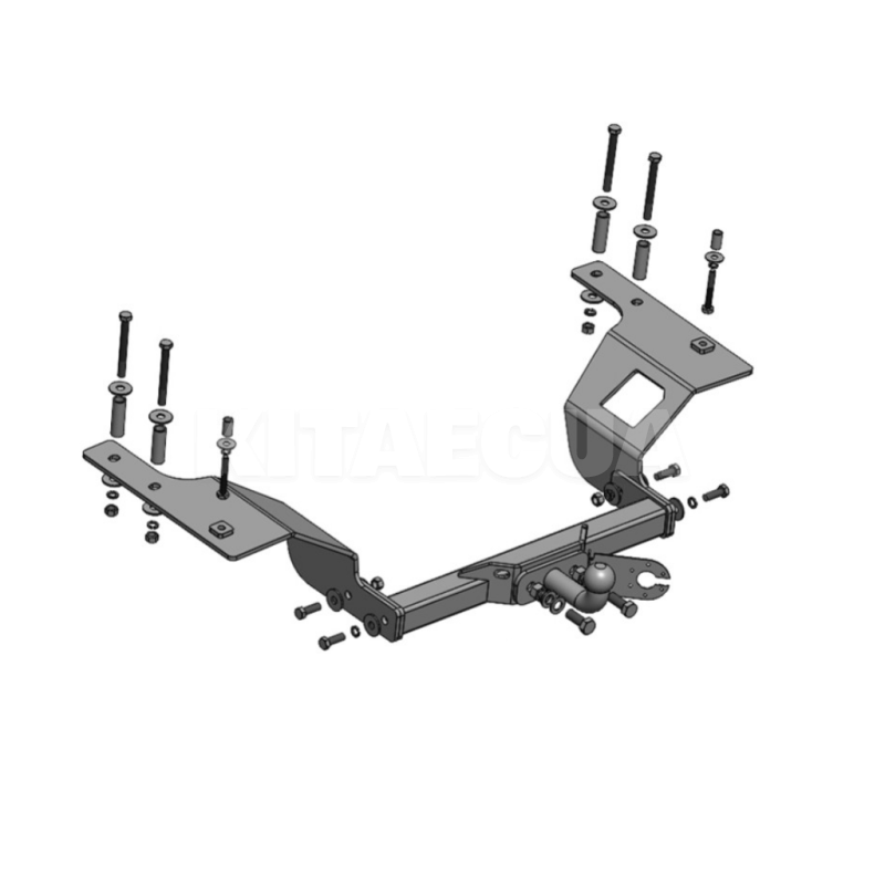Фаркоп знімний Honda CR-V (1995-2001) на 2 болти на пластини кований Автопроставка (2007-10-2)