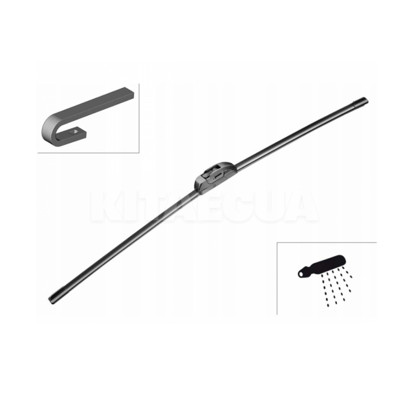 Щетка стеклоочистителя (дворник) 650мм бескаркасная с форсункой Bosch (3 397 008 848)