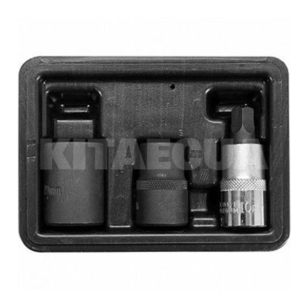 Набір 5-гранних головок CrV 1/2" 3шт. YATO (YT-06807) - 2