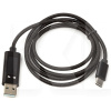 Кабель USB Type-C 2А 1м чорний PowerPlant (CA913176)