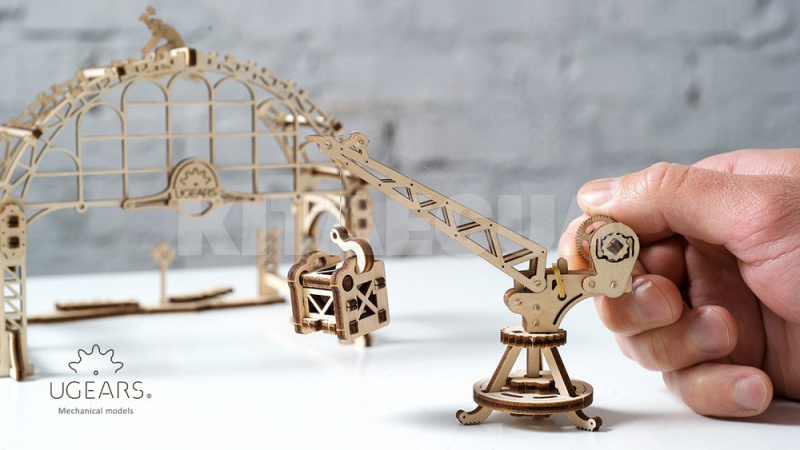 Механічний місто "Маніпулятор на рейках UGEARS (70032) - 8