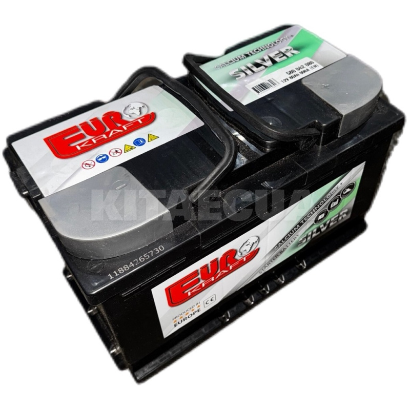 Аккумулятор автомобильный 80Ач 800А "+" справа EUROKRAFT (СТ-00179092)