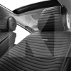 Накидка на передние сиденья черная с подголовником 2 шт. Sport CARLIFE (SC10102)