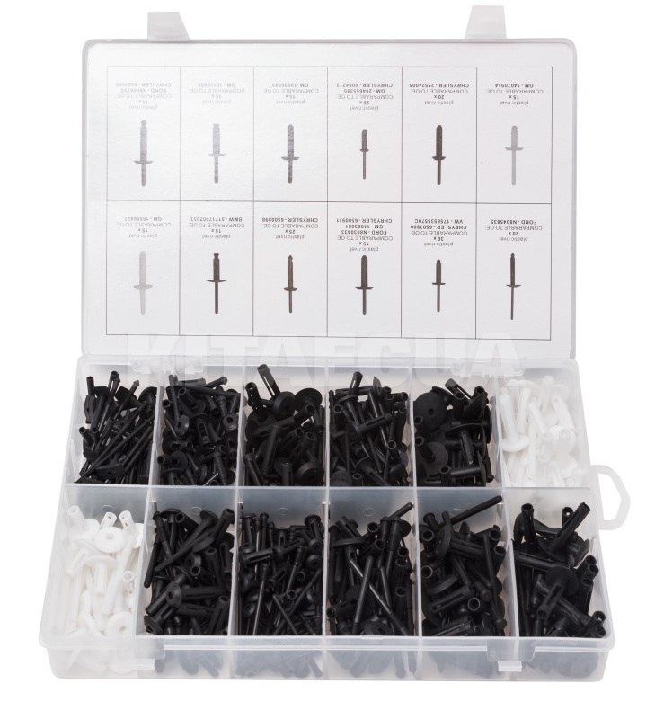 Набір пластикових кріплень універсальних 235 предметів Forsage (F-01Z0236)