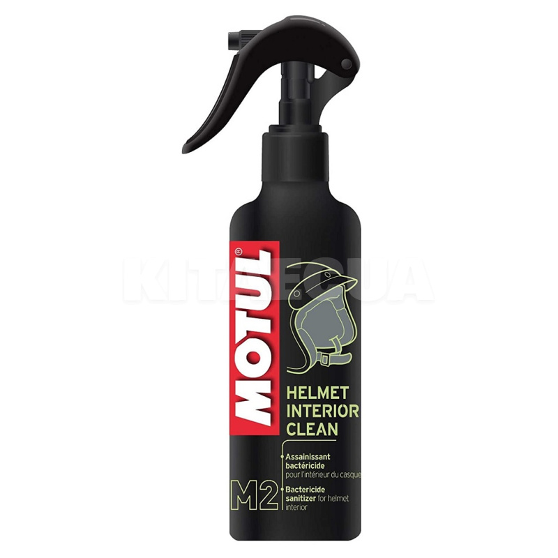 Спрей для очистки внутренней поверхности мотошлема M2 HELMET INTERIOR CLEAN 250ml MOTUL (102993)
