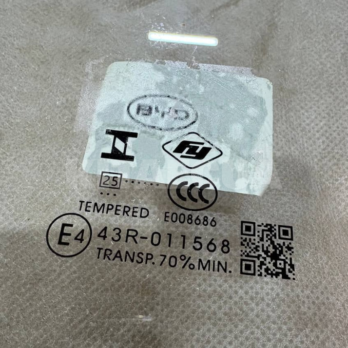 Скло лівих передніх дверей ОРИГИНАЛ на BYD EV Yuan Plus (SC2E-6103100) - 2