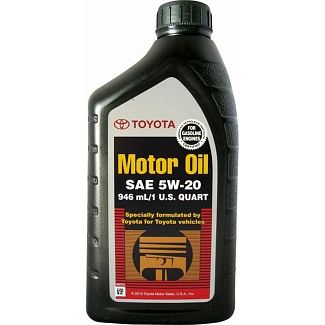 Масло моторное синтетическое 0.946л 5W-20 Motor Oil Toyota