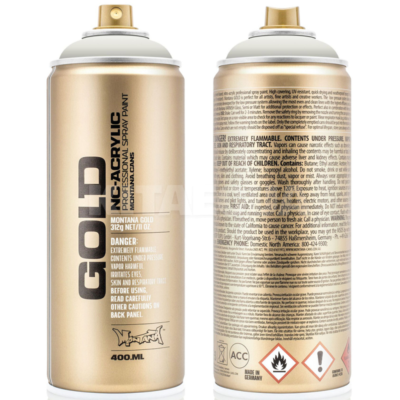 Краска декоративная акриловая 400мл GL3080 черно-красная полуматовая Gold MONTANA (284397-MONTANA) - 3