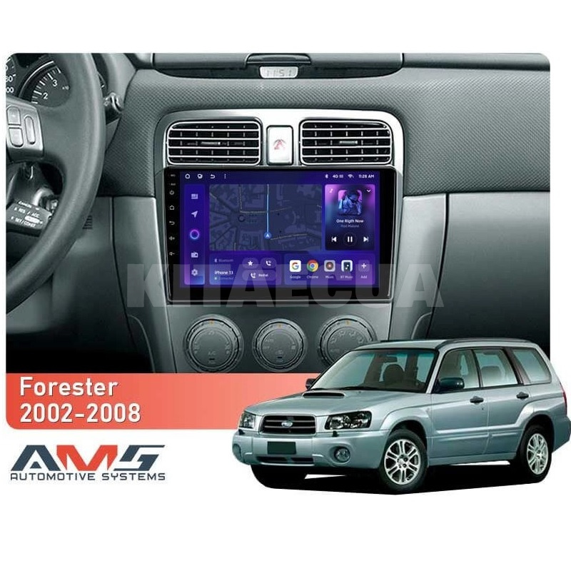 Штатна магнітола MOSS M3 4+32 ГБ 9" Subaru Forester SG 2002-2008 AMS (50661) - 2