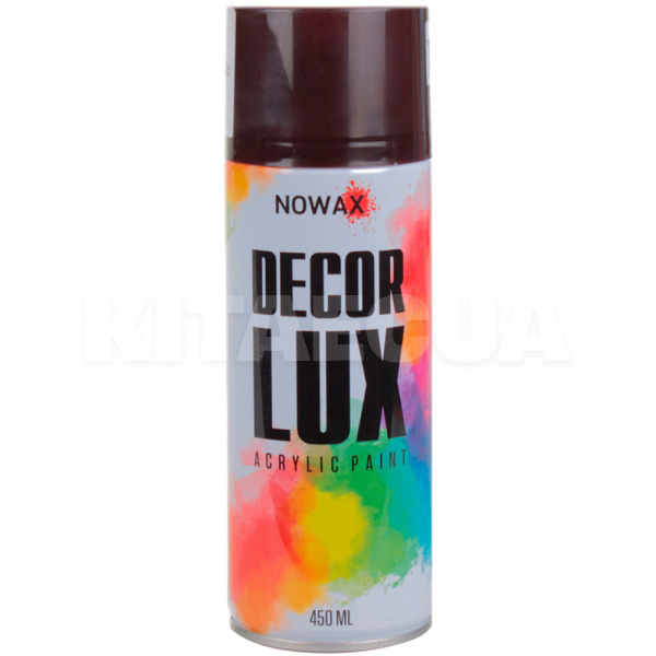 Краска коричневая 450мл акриловая Decor Lux NOWAX (NX48026)