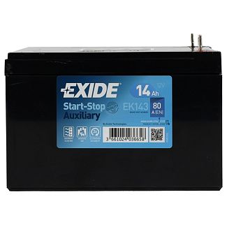 Аккумулятор автомобильный 14Ач 80А "+" слева EXIDE