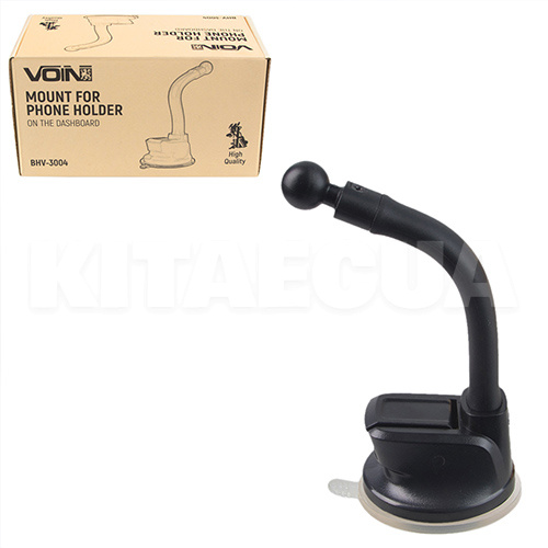 Тримач автомобільний на присоску на гнучкій ніжці VOIN (BHV-3004)
