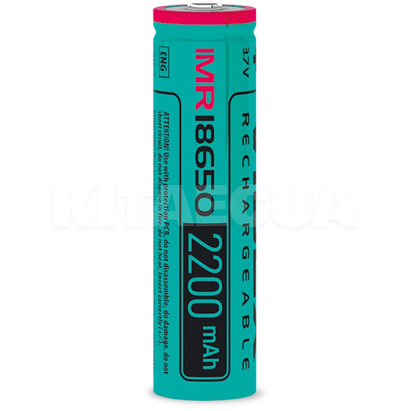 Аккумулятор 2200 mAh цилиндрическая литий-ионная 3,7 В 18650 (1 шт.) VIDEX (IMR18650/2200/1BLK)