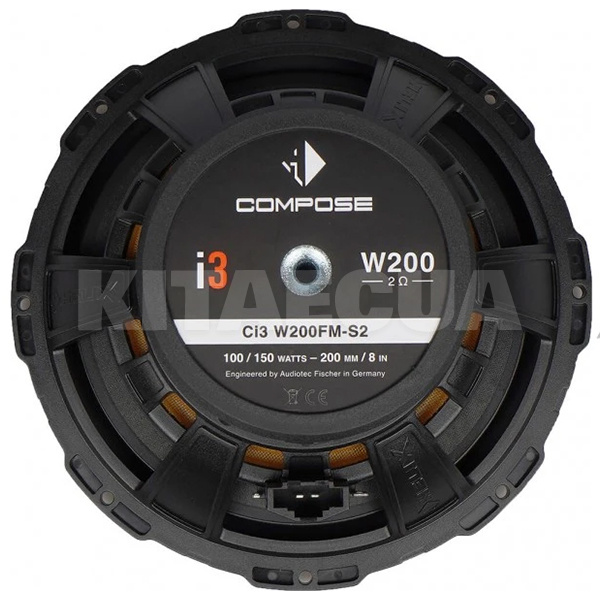 Динаміки низькочастотні 8" (20 см) 100 Вт чорні (2 шт) Ci3 W200FM-S2 Helix (35606) - 2