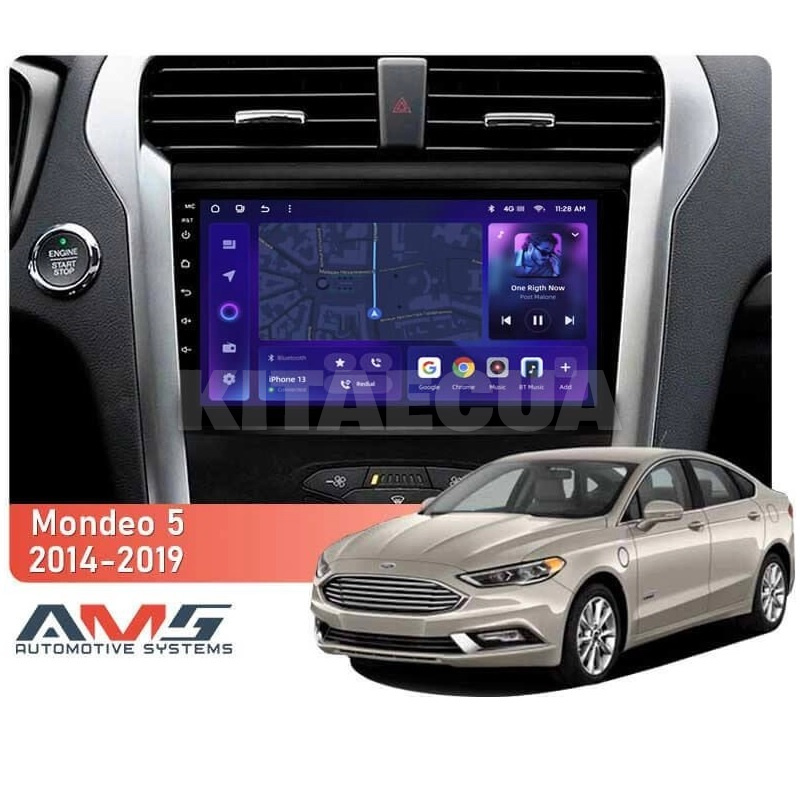 Штатна магнітола MOSS M3 4+32 ГБ 9" Ford Mondeo 5 (ZYJ) 2014-2019 AMS (49885) - 2