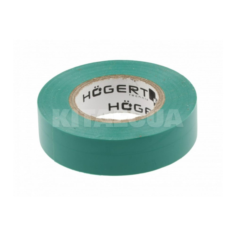 Изолента 20м х 19мм ПВХ зеленая HOGERT (HT1P284)