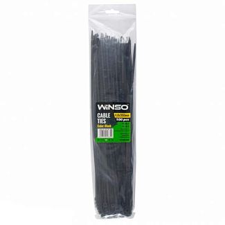 Стяжки чорні пластикові 350 х 4.8 мм 100 шт. Winso