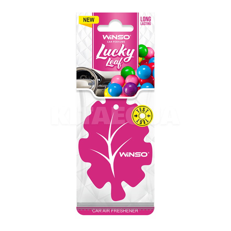 Ароматизатор Lucky Leaf Bubble Gum "жвачка" сухой листик Winso (537880)