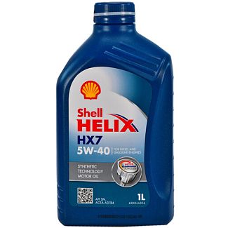 Масло моторное полусинтетическое 1л 5W-40 Helix HX7 SHELL