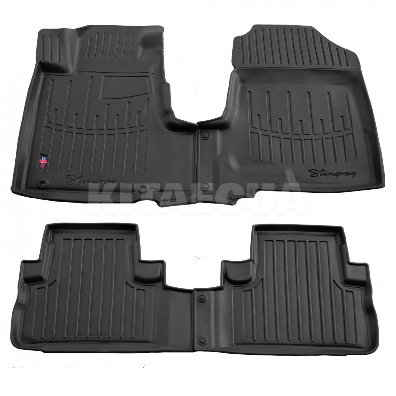Резиновые коврики в салон HONDA CR-V (2006-2012) HND клипсы Stingray (5008044)
