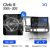 Штатна магнітола X1 2+32Gb 10" Honda Civic 8 FD 2005-2012 Teyes (26809)