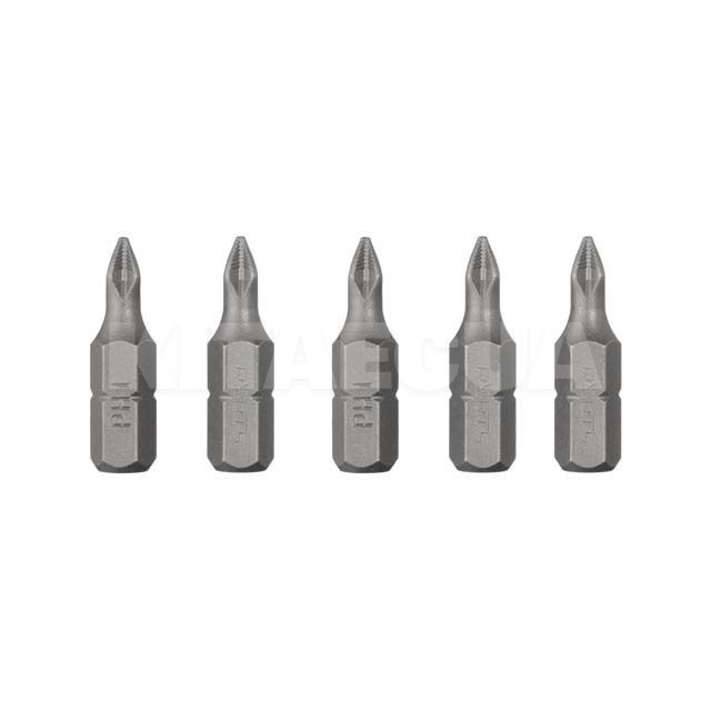 Комплект бит PH1 1/4" 25мм ACR S2 5шт. Intertool (VT-0206) - 2