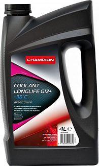 Антифриз красный 4л G12+ -36°C LONGLIFE Champion