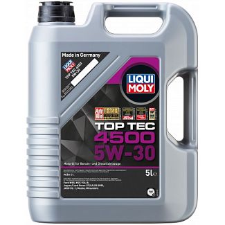 Масло моторное синтетическое 5л 5W-30 Top Tec 4500 LIQUI MOLY