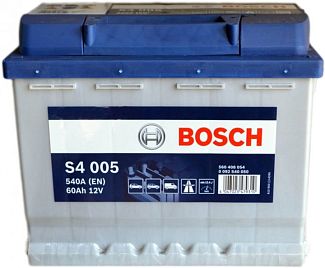 Акумулятор 60аг Euro (T1) 242x175x190 із зворотною полярністю 540А S4 BOSCH