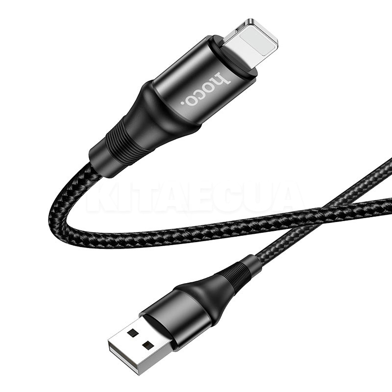 Кабель USB - Lightning 2.4A X50 1м черный HOCO (6931474734198) - 2