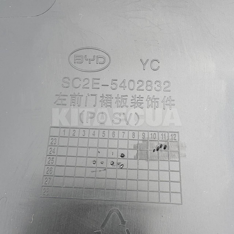 Накладка левой передней двери наружняя ОРИГИНАЛ на BYD EV Yuan Plus (SC2E-5402832) - 2