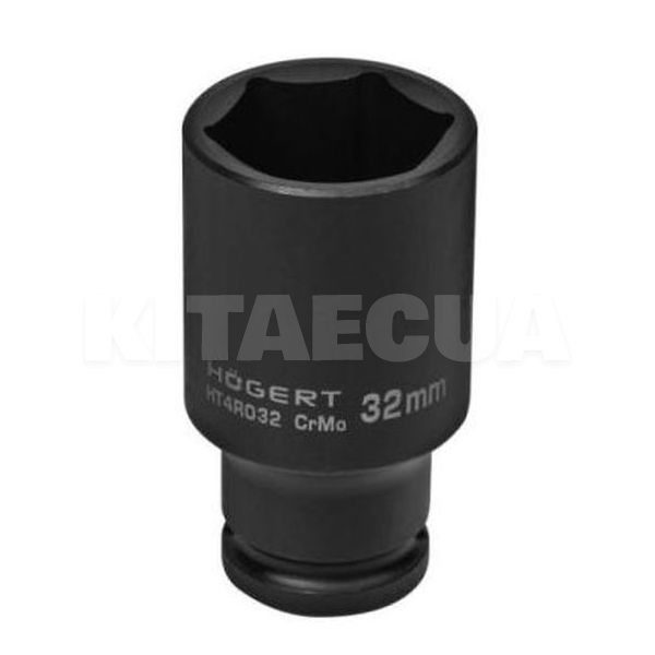 Головка ударна подовжена 6-гранна 32 мм 1/2" HOGERT (HT4R032)