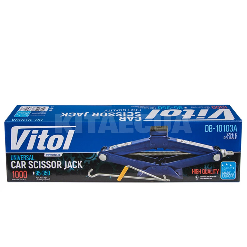 Домкрат механический ромбовидный до 1т (95-350мм) VITOL (ДВ-10103А-ST-103A-VI) - 3