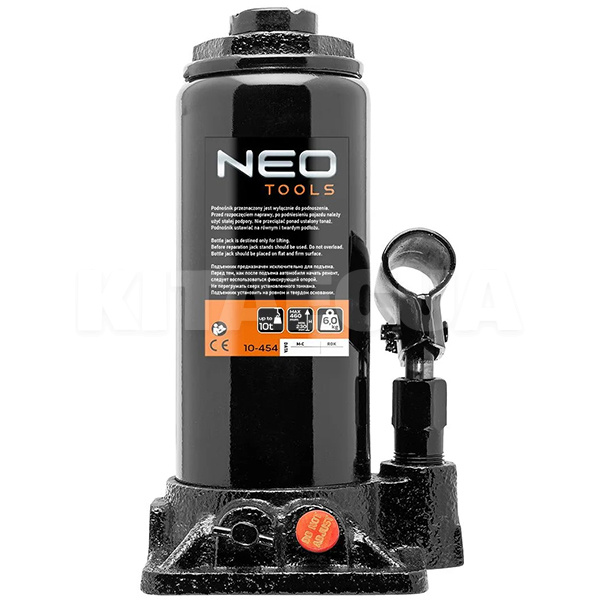 Домкрат гідравлічний пляшковий до 10т (230мм-460мм) NEO Tools (10-454)
