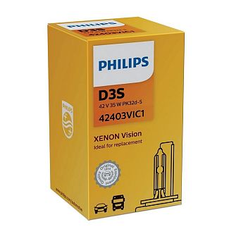 Ксеноновая лампа D3S 35W 42V (PK32d-5) Xenon Vision PHILIPS