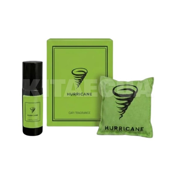 Ароматизатор автомобильный "зеленый" 10 мл на дефлектор HURRICANE (AromHarr6) - 2