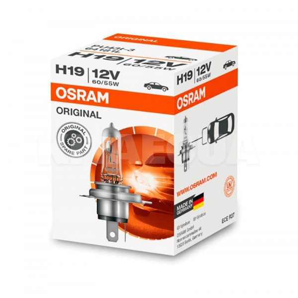 Галогенна лампа H19 60W 12V Osram (64181L-FS) - 2