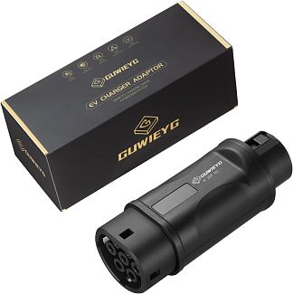 Переходник 7.4 кВт 32А 1-фаза Type 1 (станция) - Type 2 (европейское авто) GUWIEYG