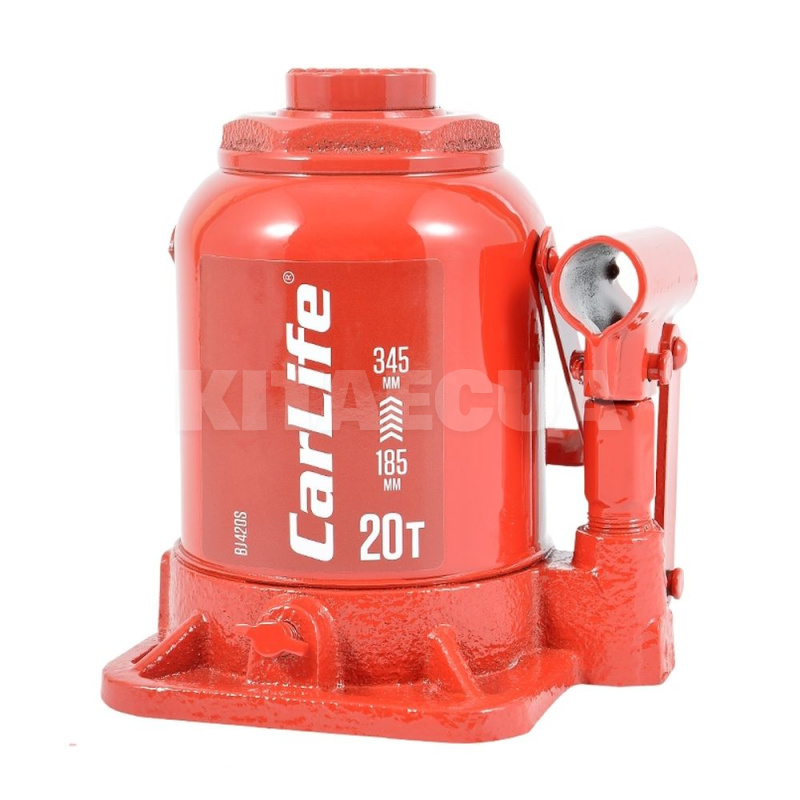 Домкрат гідравлічний пляшковий 20т (185мм-345мм) CARLIFE (BJ420S) - 2