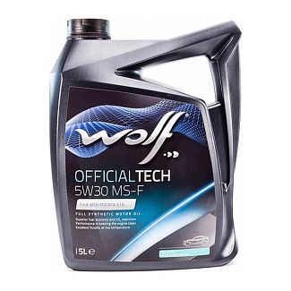 Масло моторное синтетическое 5л 5W-30 Officialtech MS-F WOLF